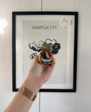 vintage gartendeko frosch figur frog figürchen garten deko klein mini keramik