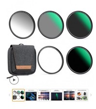 K&F Concept GND8+ND8+ND64+ND1000+CPL 72mm Magnetic ND Filter Set,