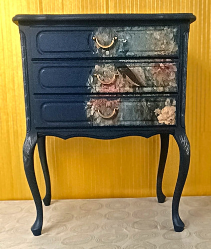 Unikat mit pfau motiv - mit, blaue