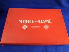 Mühle und Dame Spear Spiel Brettspiel Nr 22011 Antik 1930 