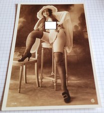 Retro Erotik-AK: Akt-Model-Kunst um 1920, hübsche Frau, pretty woman #2192