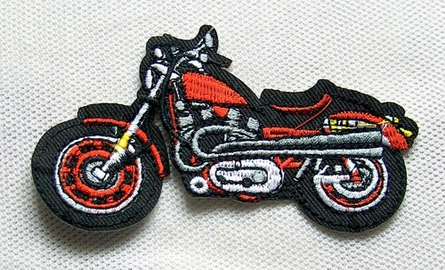 Motorrad rot aufnäher bike - rot,