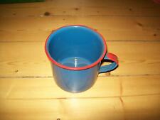 Emaille-Topf blau mit rot von