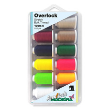 Madeira Aeroflock Overlock Bauschgarn Miniking-Box (12 Farben/ 1000 m)