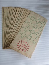 16 Stück DDR HO KONSUM Tüte Papiertüte mit Schriftzug "Gut gekauft gern gekauft"