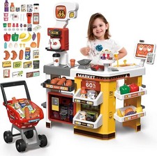 Supermarkt mit Einkaufswagen