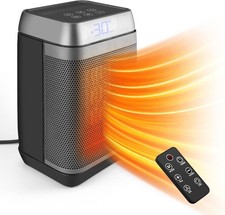 Heizlüfter Energiesparend 1500W mit Fernbedienung, 3 Modi, PTC Keramikhheizung