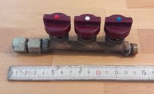 1 Gas-Verteilerblock Kühlschrank/Herd/Heizung - Oldtimer Wohnwagen