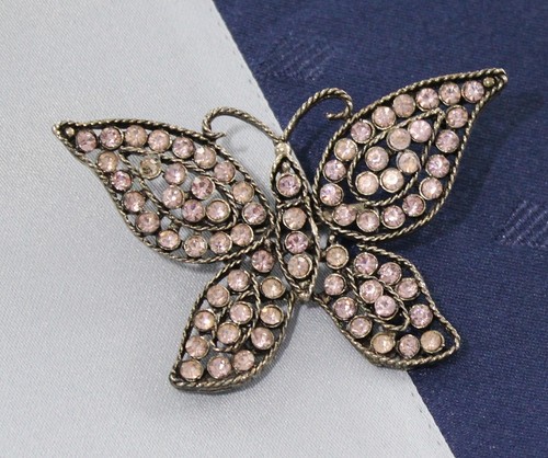 Weiss brosche schmetterling - "weiss"brosche,