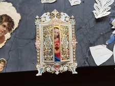 Museales Konvolut an Glanzbilder Oblaten Aufkleber für Poesiealbum Briefe Karten