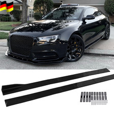 2.2m Glanz Schwarz Sideskirts