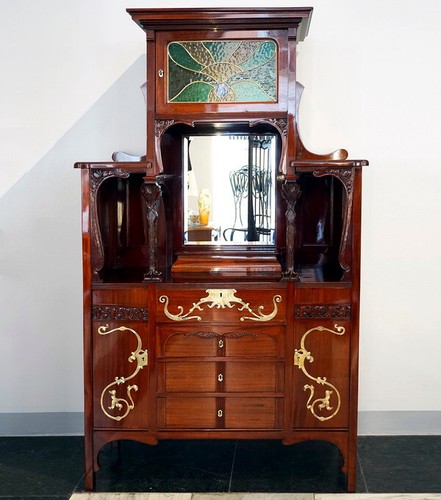 Jugendstil salon vitrine wien - salon,