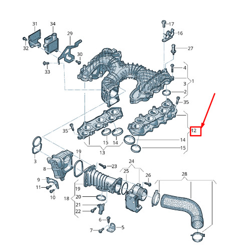 Audi ansaugkrümmer - q5,