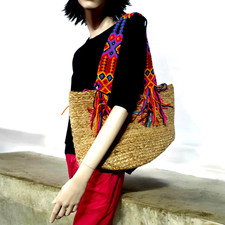 Boho ibiza style strohtasche - boho,