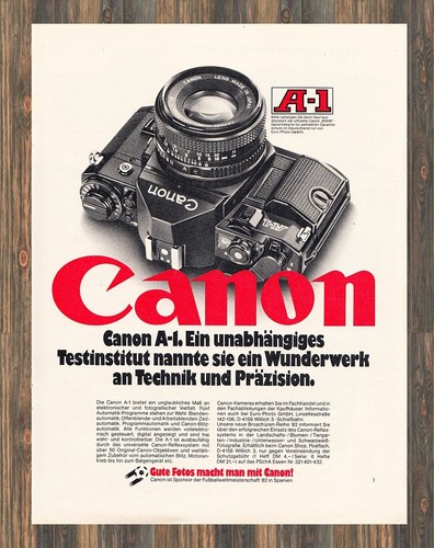 Canon reklame - canon, a-1