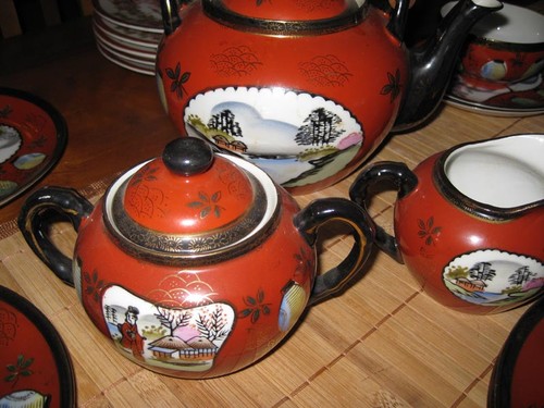 Altes chinesisches teeservice - altes,