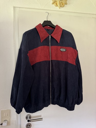 Damen cord jacke schwarz - schwarz, rot
