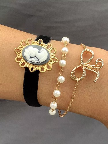 Set armbänder stahl - set, frau