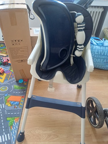 Baby hochstuhl blau weiß - hochstuhl, blau/weiß