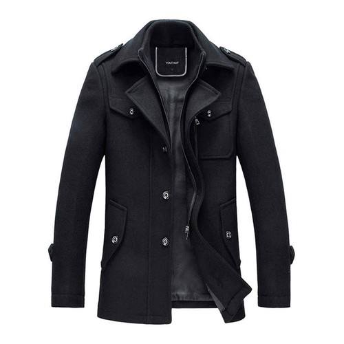 Herren wintermantel mit - herren,