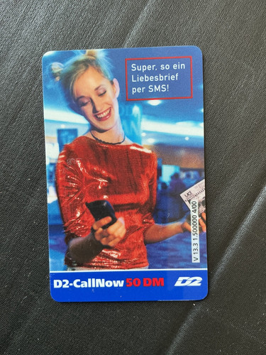 Alte telefonkarte callnow - d2,