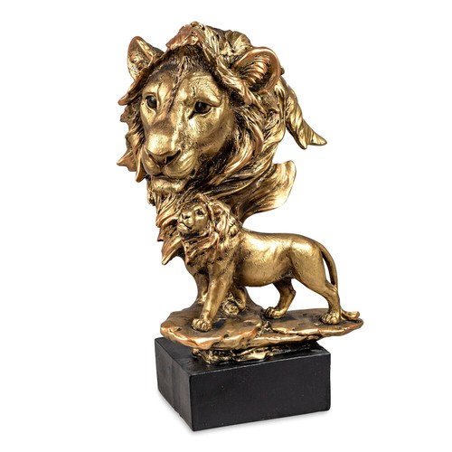 Büste löwe antik gold - 25, antik-gold