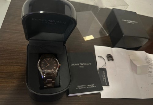 Emporio armani keramik uhr - armani,