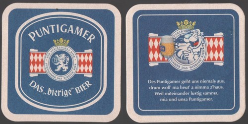 Alter bierdeckel puntigamer - alter,