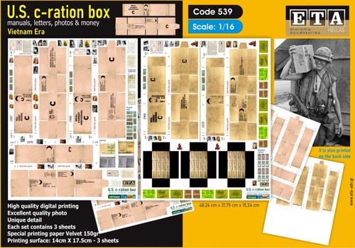 Vietnam war ration - c-ration, box