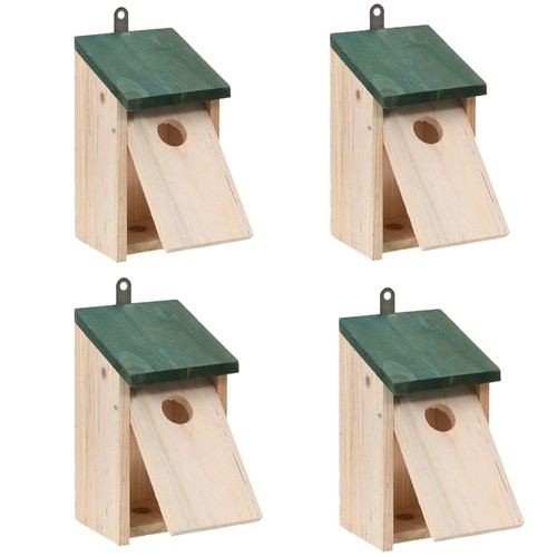 Tannenholz vogelhaus - 4x,