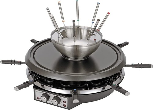 Raclette fondue 2in1 set - fondue,