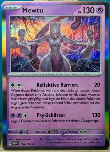 Pokemon 151 mewtu - -,