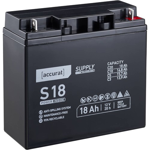 Agm batterie 12v 18ah - batterie,