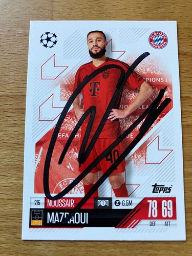Noussair mazraoui autogramm - noussair,