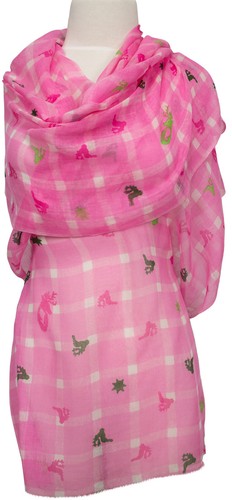 Trachtenschal tuch pink - trachtenschal,