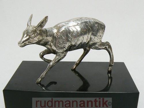 Figur stehendes reh silber - figur,