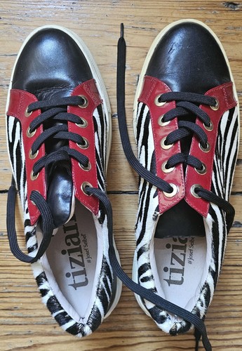 Damen leder sneaker - leder, 41