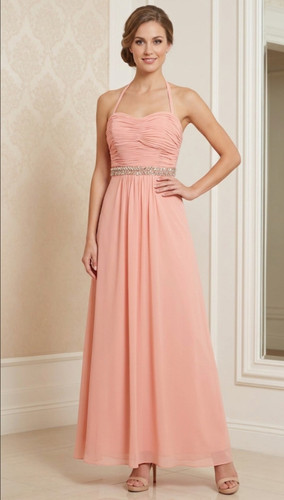 Langes abendkleid pfirsich - langes,
