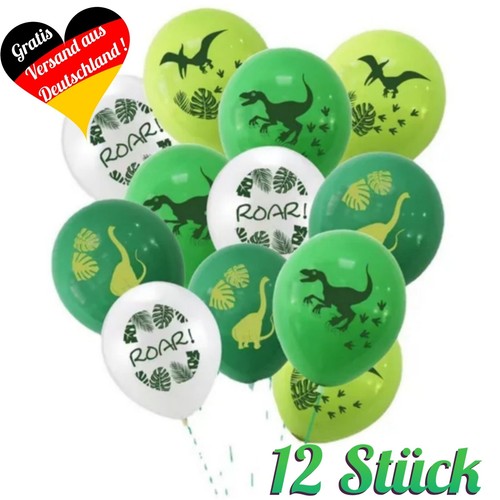 12x dinosaurier luftballons - dinosaurier,