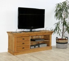 Massivholz lowboard gelaugt - massivholz, tv-lowboard