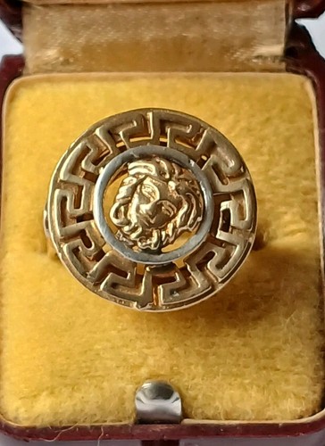 Vintage medusa bicolor ring - medusa,