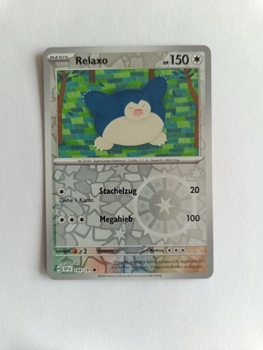 Pokémon karte relaxo 144 191 - karte:, 144/191