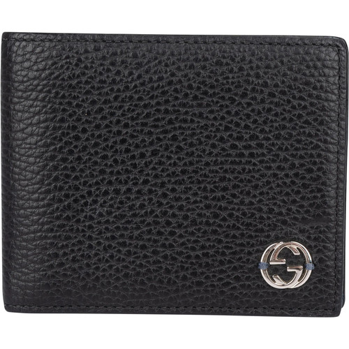 Gucci emblem leather wallet - emblem,