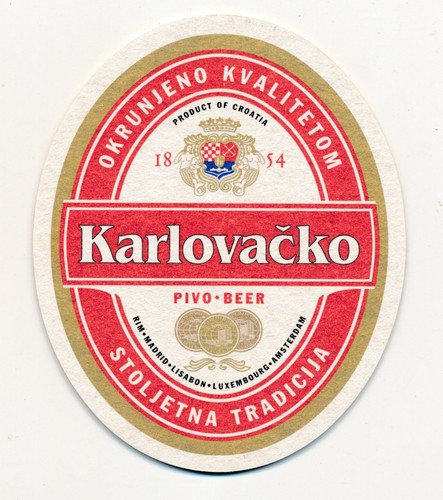 Bierdeckel kroatien karlovacko - bierdeckel,