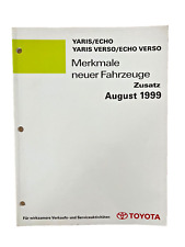 Toyota Yaris + Yaris Verso Merkmale neuer Fahrzeuge NCF176M SCP10 NCP10