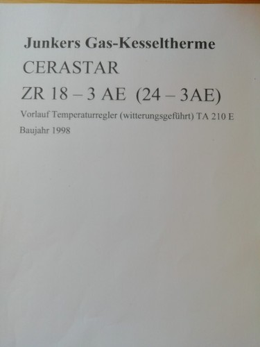 Junkers gastherme cerastar - gastherme, cerastar,