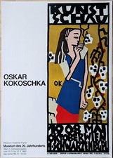 Poster Plakat - Oskar Kokoschka - Wien 1982 - Expressionismus, Wiener Secession