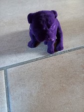 Dekofigur Mops sitzend Lila 9 Cm Hoch