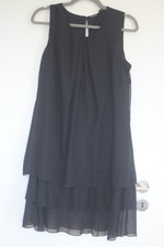wie NEU - Chiffon Kleid - BODYFLIRT, schwarz, Gr. 38 schick