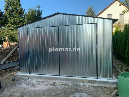 Blechgarage 5x5m halle - blechgarage,